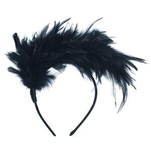 9491 Feather Fascinator 1920s Headband For Women